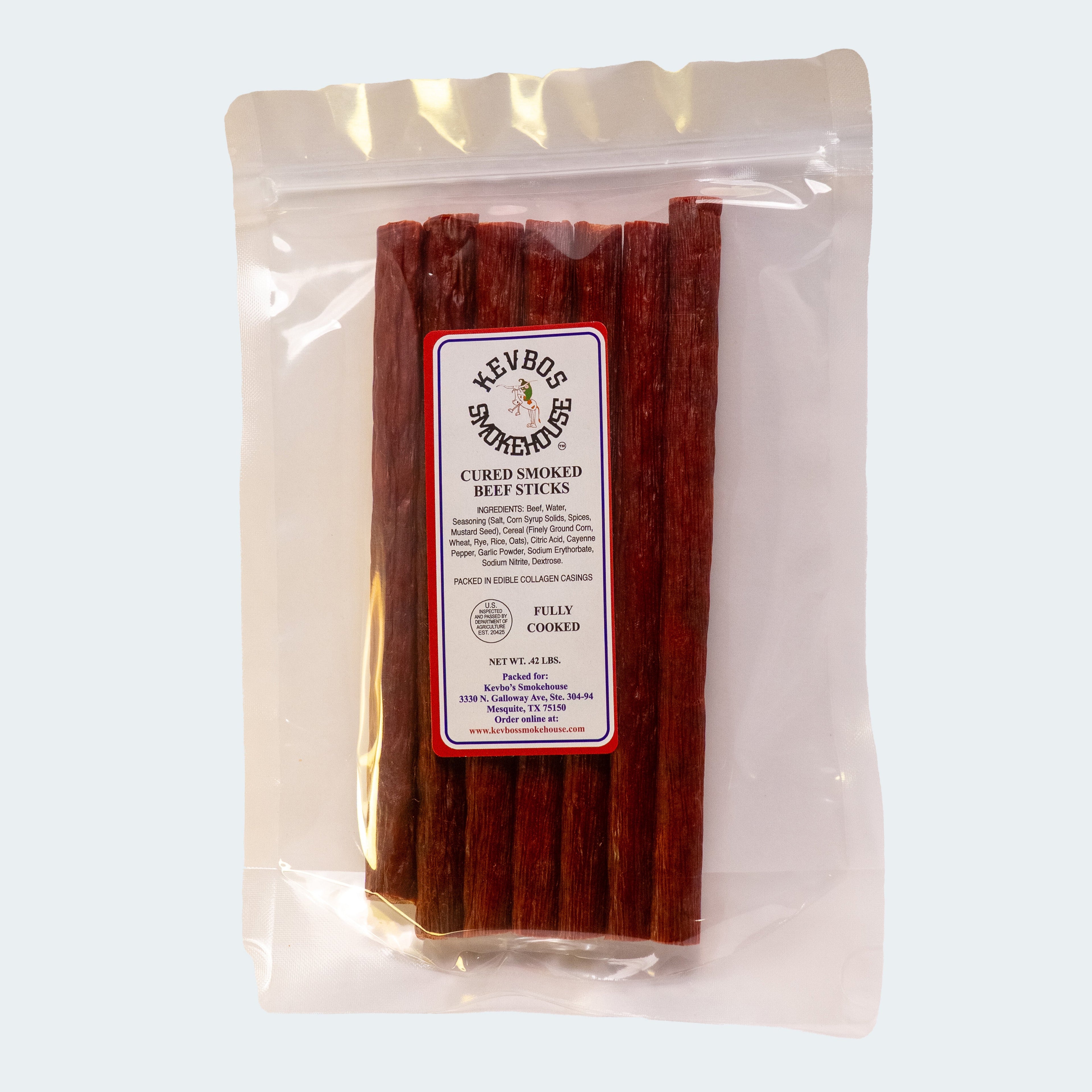 Cured Smoked Beef Sticks